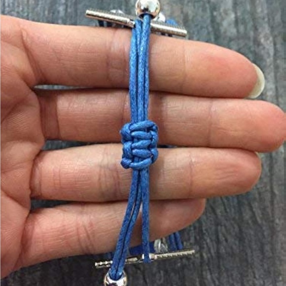 Graduation Jewelry Graduate Bracelet Blue Silver Love Graduation Gift - Picture 2 of 2